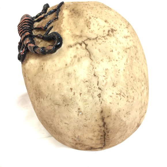 Vampire Skull Halloween Decor broken cheekbone  NOS NWT - Picture 5 of 7